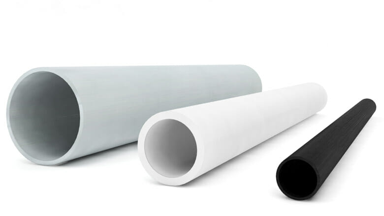 Polyester 32,5 x 28,5 x 2000 mm Rundrohr Glasfaser GFK GFK-Rohr Weiss 